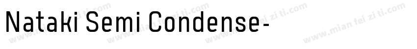 Nataki Semi Condense字体转换